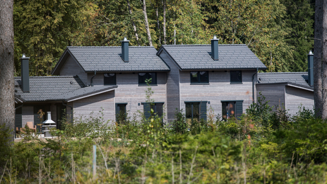 Domaine Center Parcs en modulaire bois à Allgaü en Bavière, Allemagne