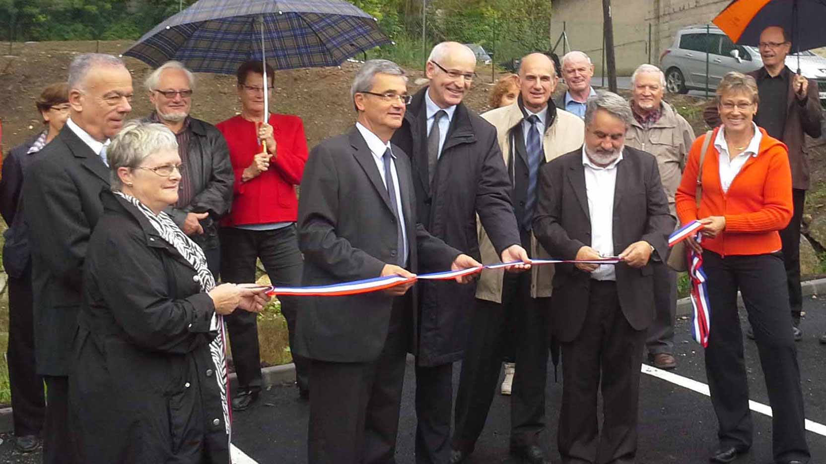 Inauguration de 56 logements collectifs BBC à Gresy sur Aix (73)