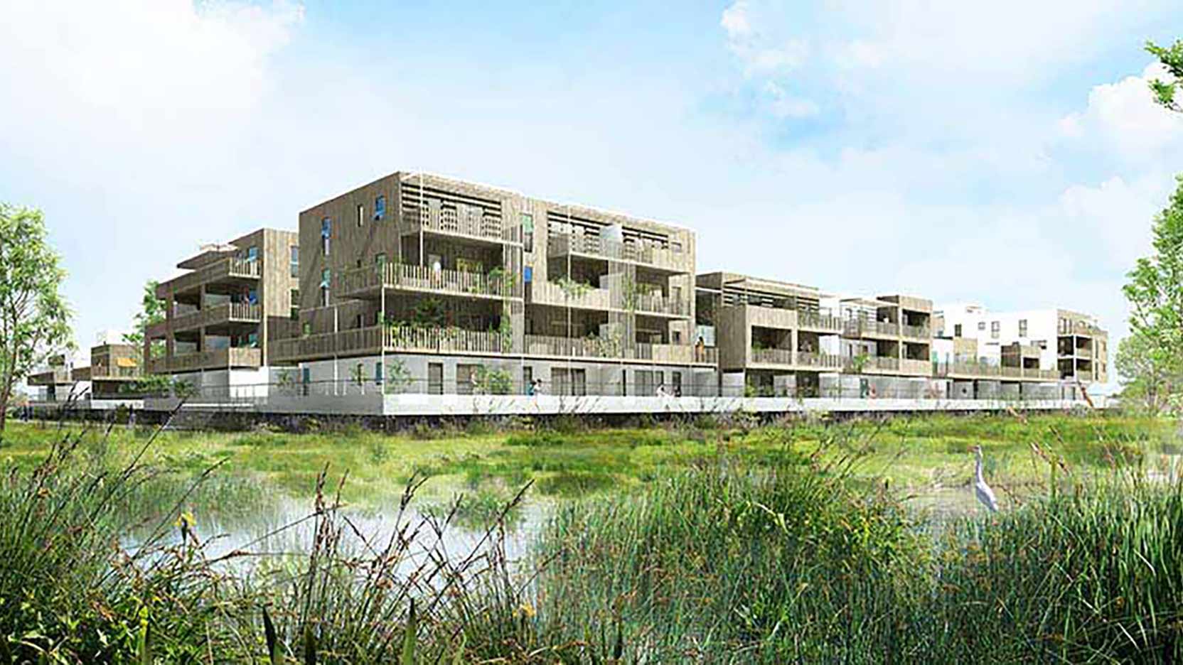 Logements individuels dans la ZAC Les Rives du Bohrie à Ostwald (67)