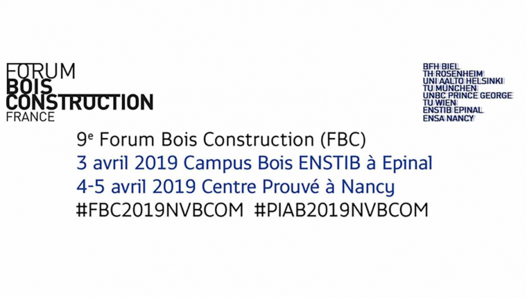 Forum International Bois Construction 2019 à Nancy