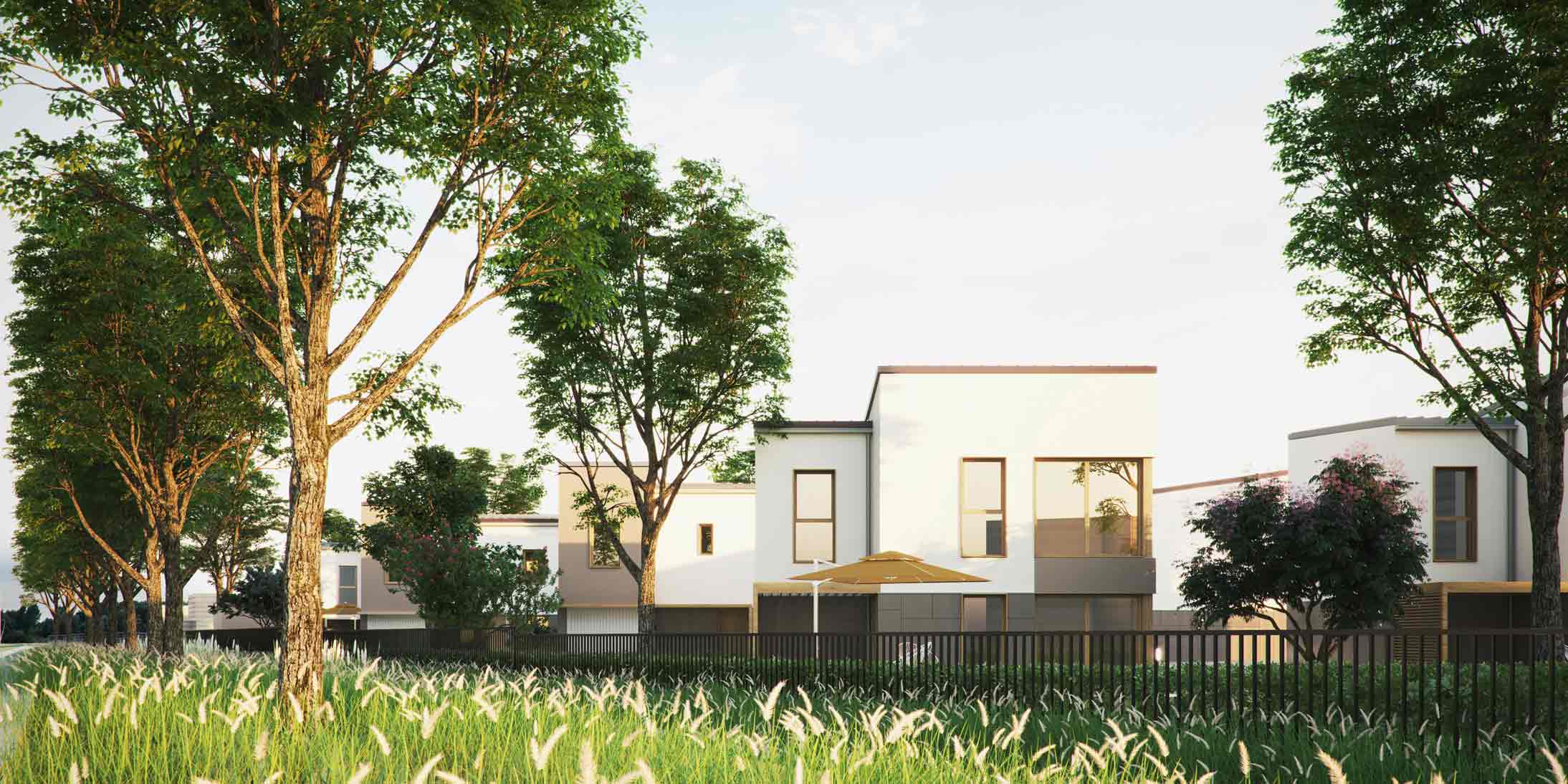 Ossabois, entreprise de construction bois, va réaliser des maisons individuelles groupées en bois à Bussy Saint Georges en Seine-et-Marne.