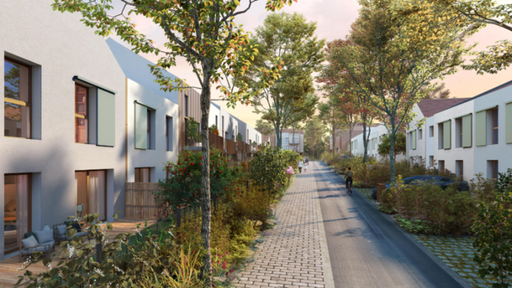 Ossabois réalise Les Demeures du Val, une opération de 100 logements dans le quartier des bonhommes pour MDH Coupvray.