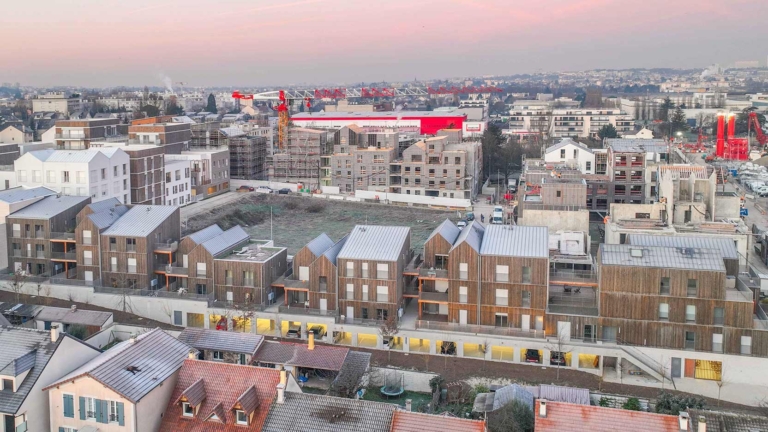 Wood I Like, la résidence de logements à ossature bois au sein de l’éco-quartier de l’Île de la Marne à Noisy-le-Grand