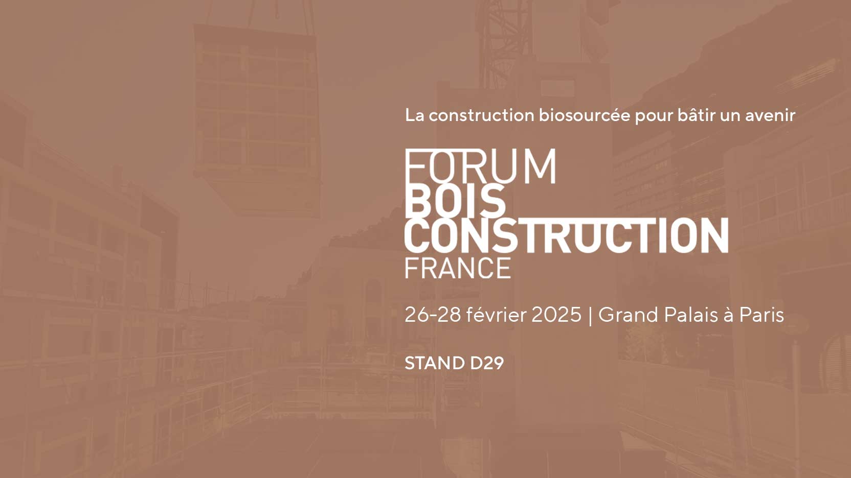 Rendez-vous au Forum Bois Construction sur le stand D29 d’Ossabois au Grand Palais à Paris