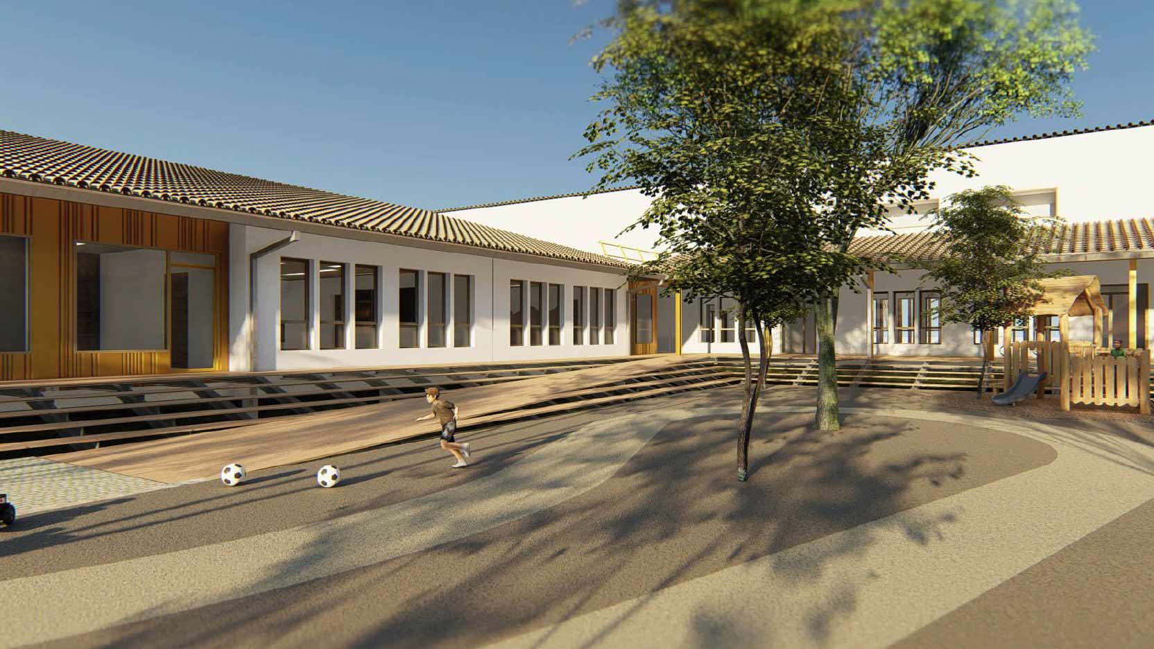 Ossabois réalise un Groupe Scolaire à Cournonterral