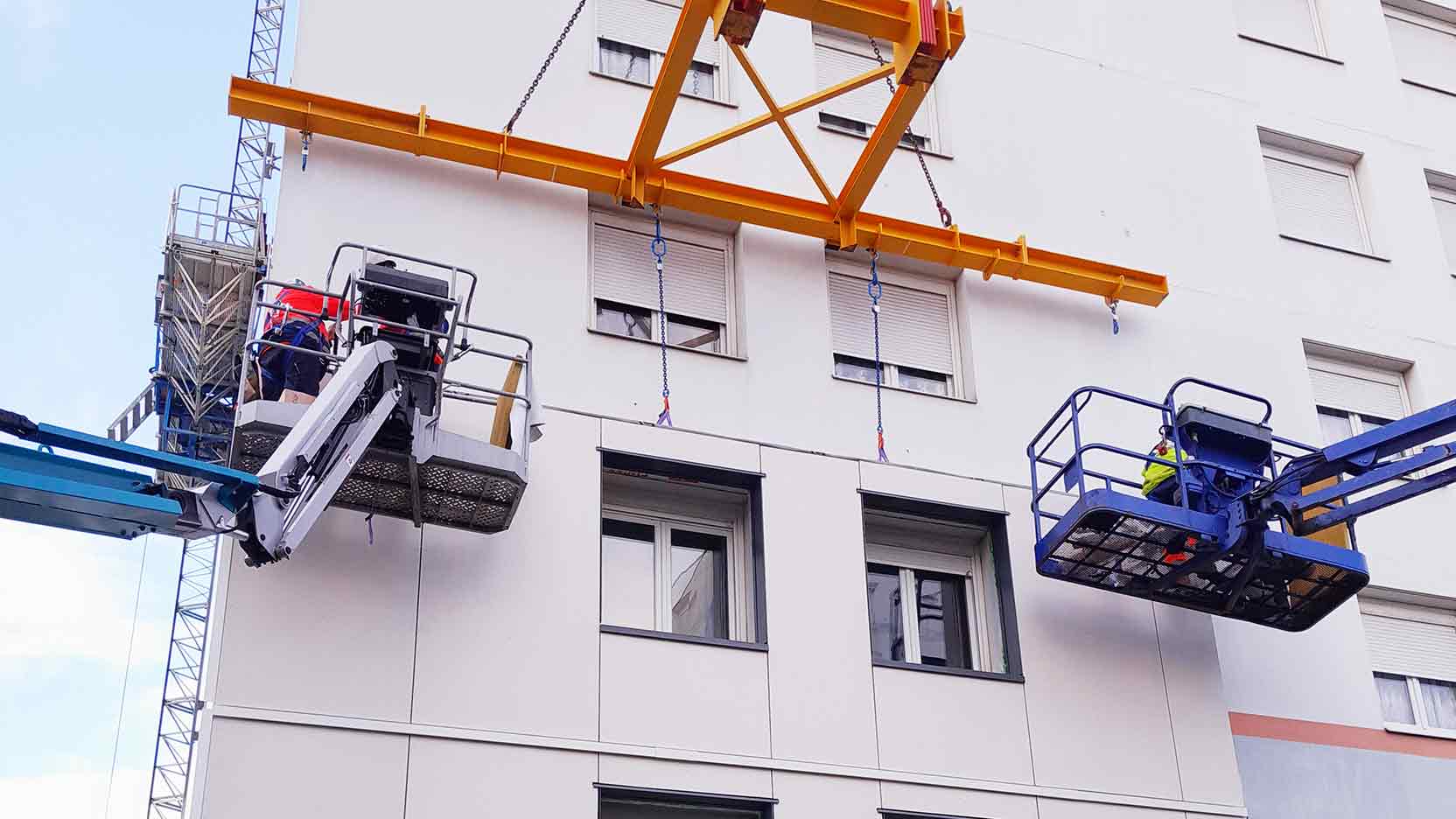 Les Façades à Ossature Bois des logements du quartier Bel Air à Saint-Priest ont toutes été produites !